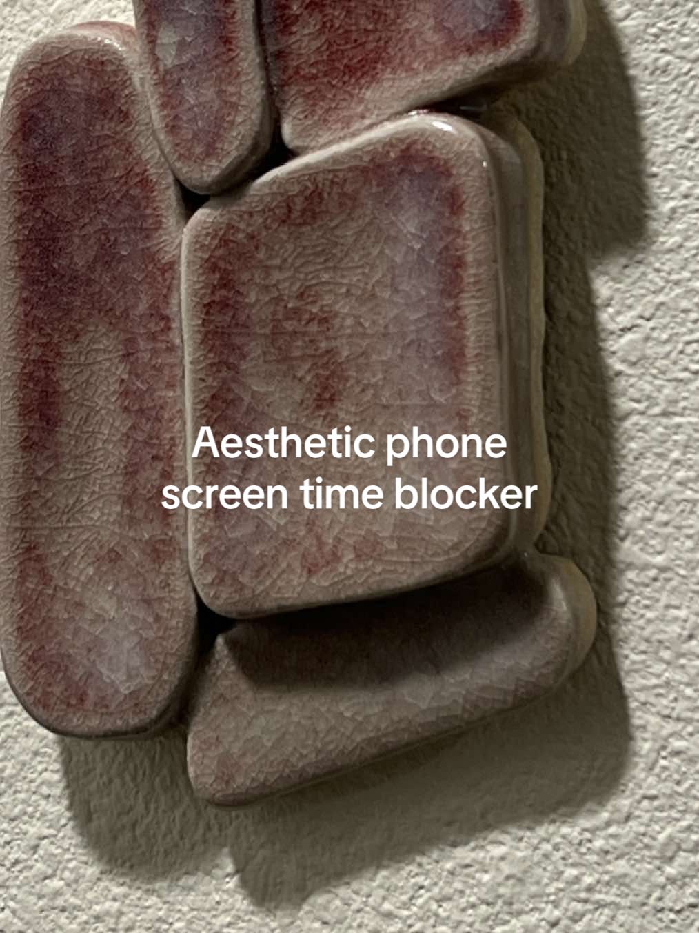 Aesthetic screen-time blocker made with wall-mounted NFC tags